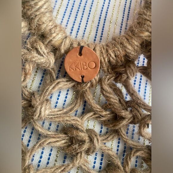 KKIBO Macrame Market Bag Brown - Picture 2 of 14